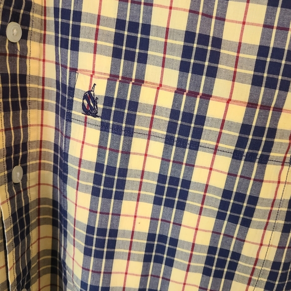 (081) Nautica Men's Long Sleeve Dress Shirt, Size: Small / Petite Color: Yellow - Picture 5 of 14